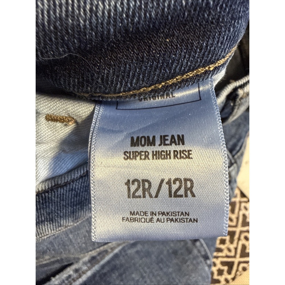 Express Jeans 12R Mom‎ Jean Super High Rise Medium Wash New NWT - Picture 10 of 10